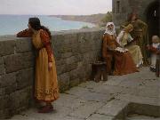 Edmund Blair Leighton The Hostage oil painting artist